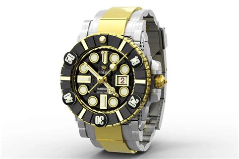 lego set rolex|Lego Rolex submariner watch.